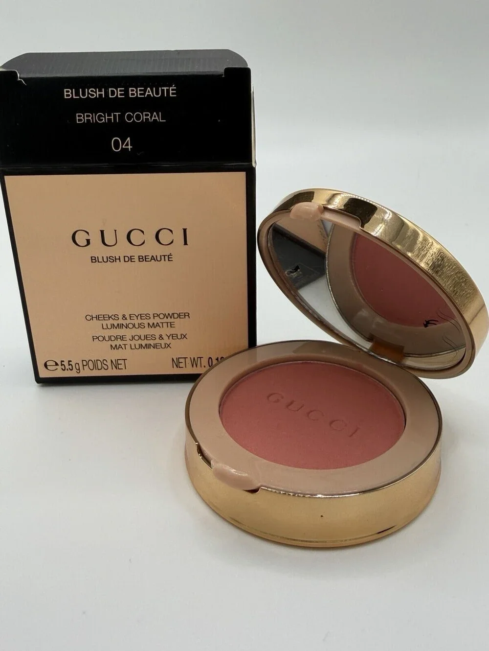 Gucci Blush de Beauté Cheeks & Eyes Powder 04 Bright Coral 5.5g